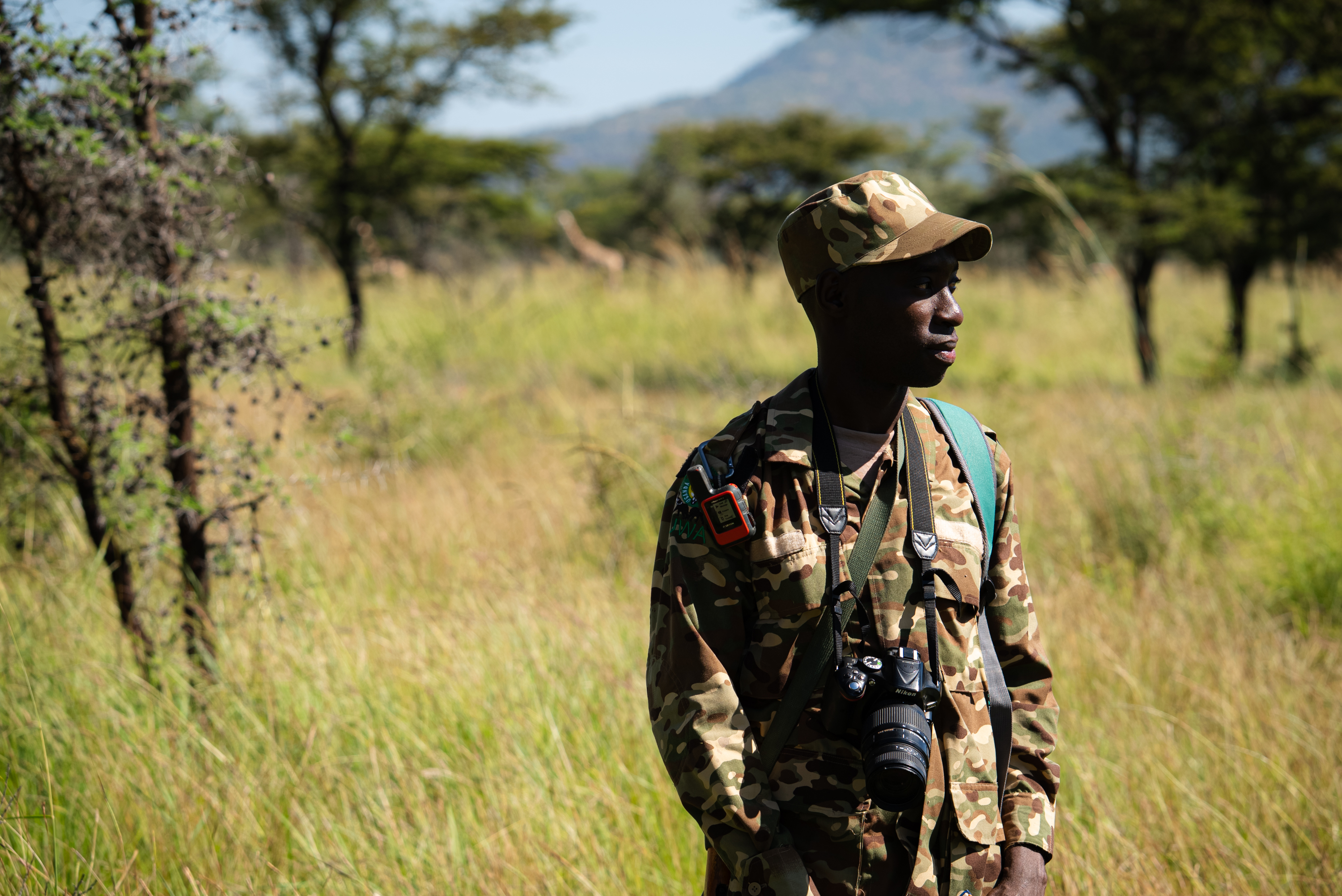 A community monitoring ranger with camera and GPS