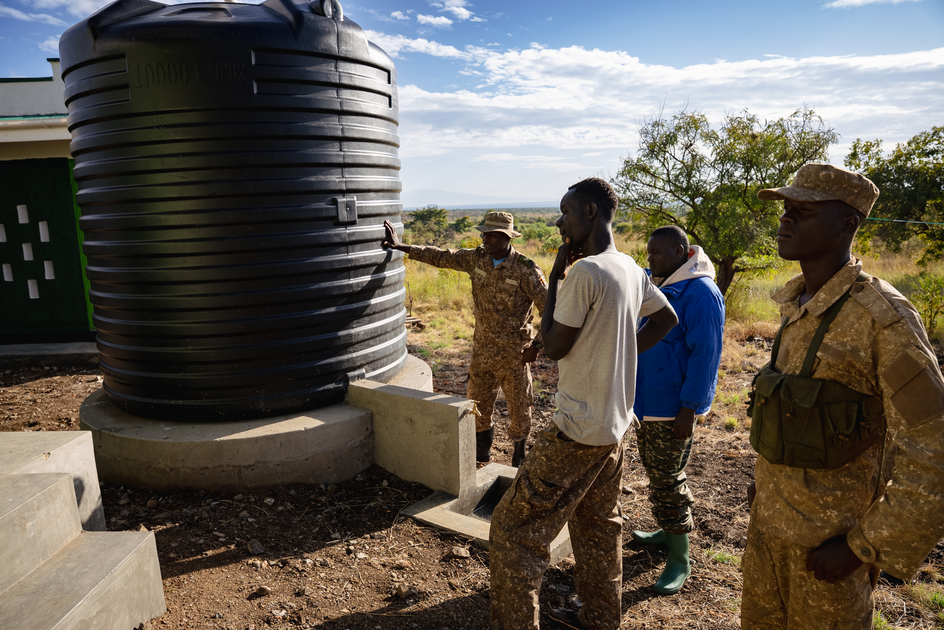 Rainwater storage at new community facilities